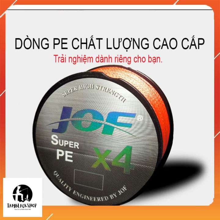 Cuộn 100m dây dù câu cá PE X4 JOF cao cấp
