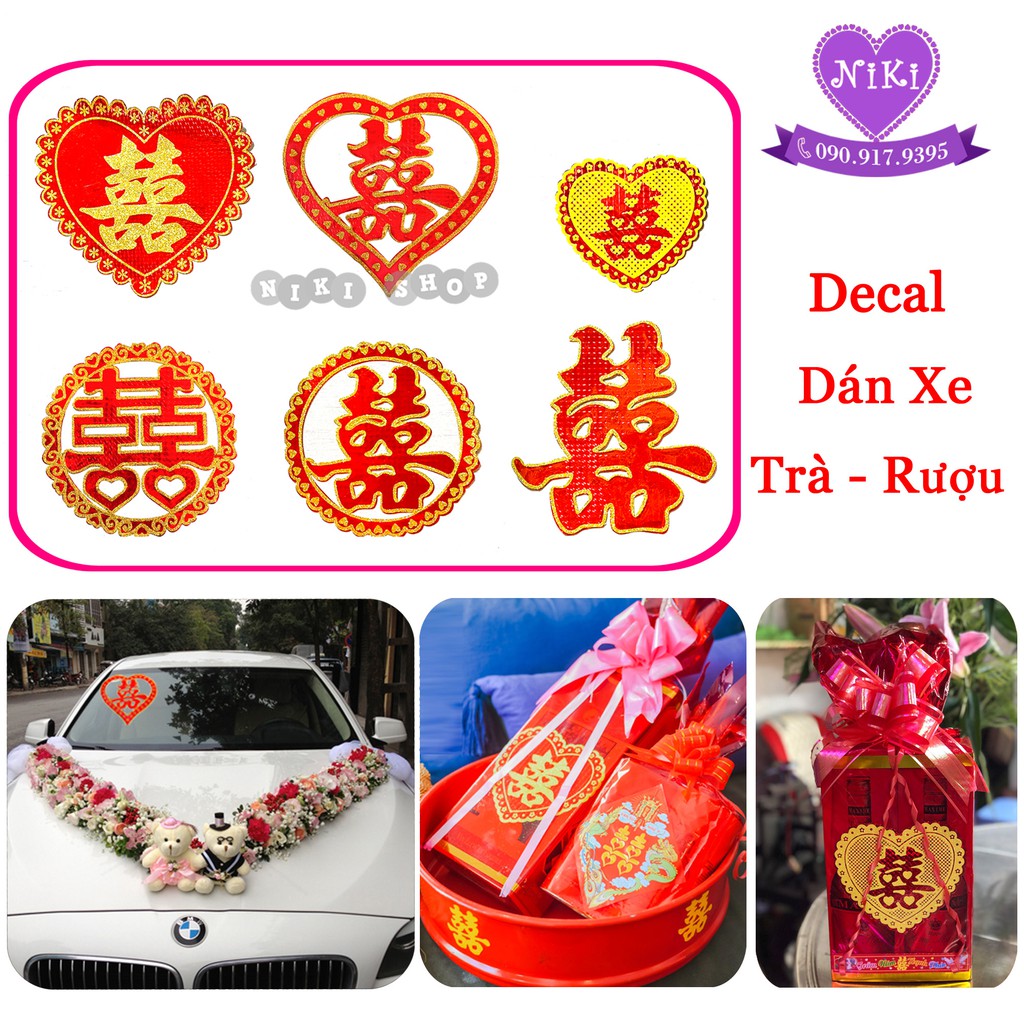 DECAL KIM TUYẾN DÁN XE - TRÀ -R.Ư.Ợ.U