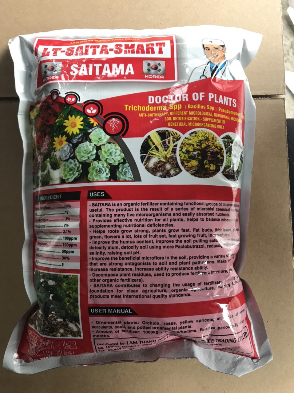 Phân hữu cơ vi sinh SAITAMA 1KG