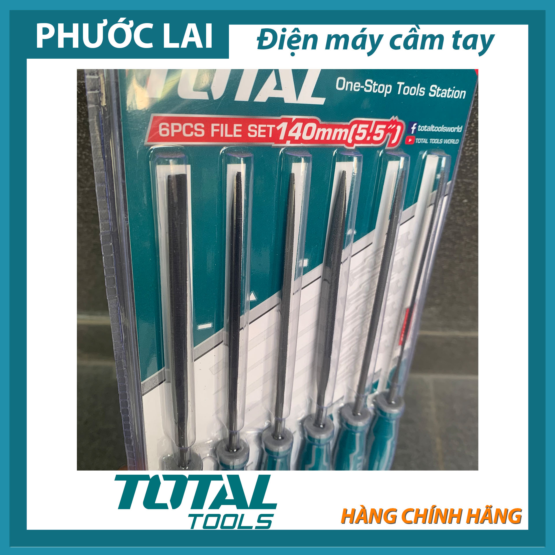 Bộ giũa sắt 6 chi tiết Total THT91462