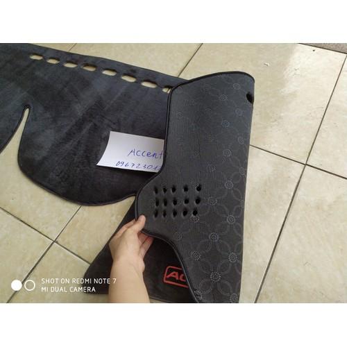 thảm taplo nỉ cho xe accent 2018