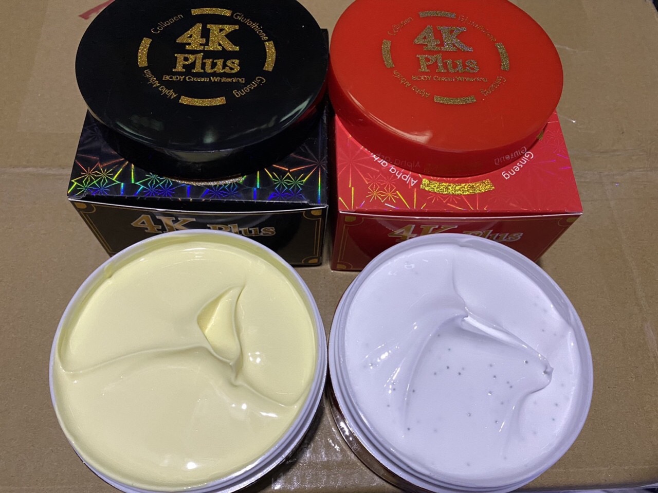 [HCM]Kem dưỡng trắng body 4k Plus đỏ Thái Lan