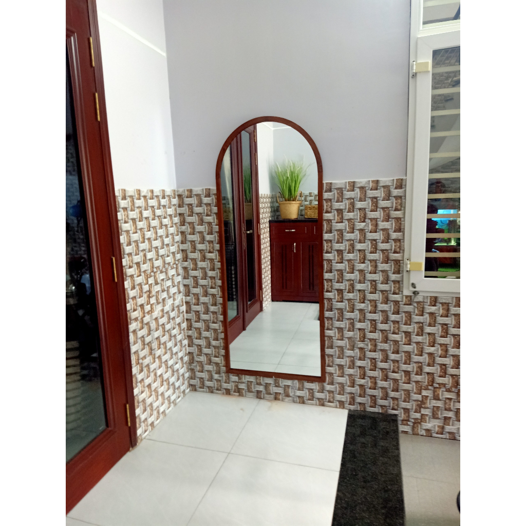 Gương soi toàn thân gỗ thông ( gương derco phong)