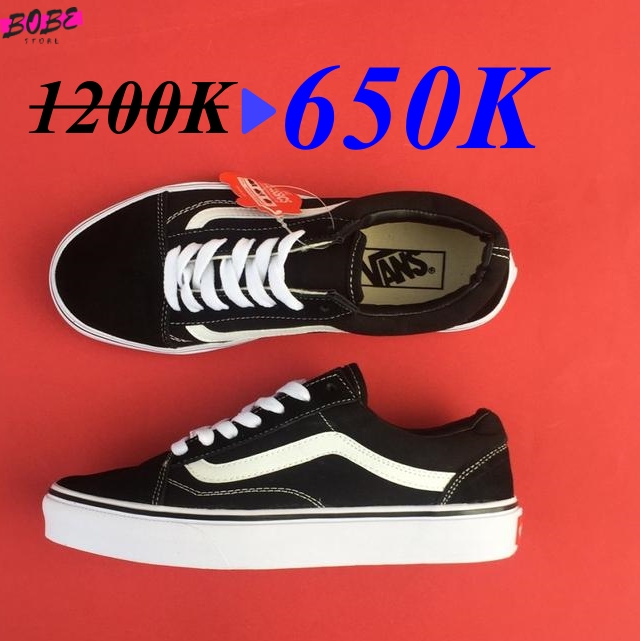 Giày Vans old Skool màu đen ( Tặng tất + bill+full box)