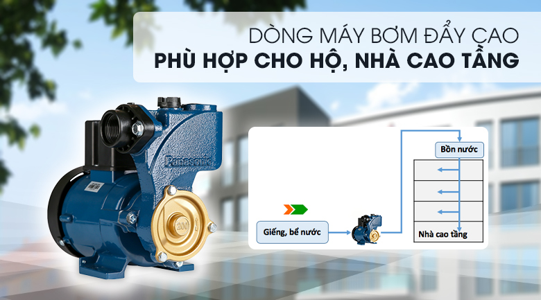 Máy bơm nước đẩy cao Panasonic GP-200JXK-SV5 200W
