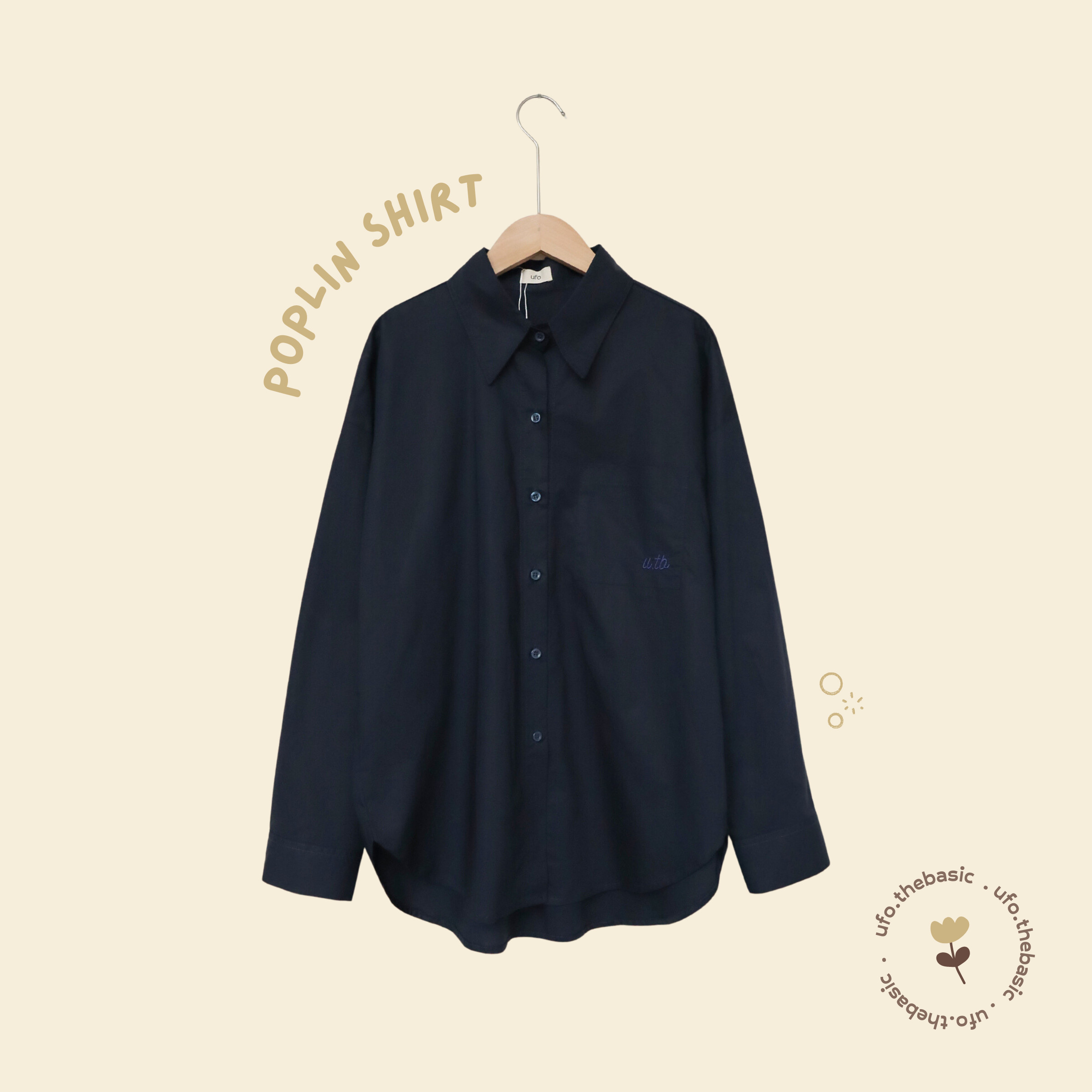 [Nhập LAZLOOK99 GIẢM 100K/500K] Áo sơ mi dài tay vải thô mềm - Poplin Shirt - ufo.thebasic