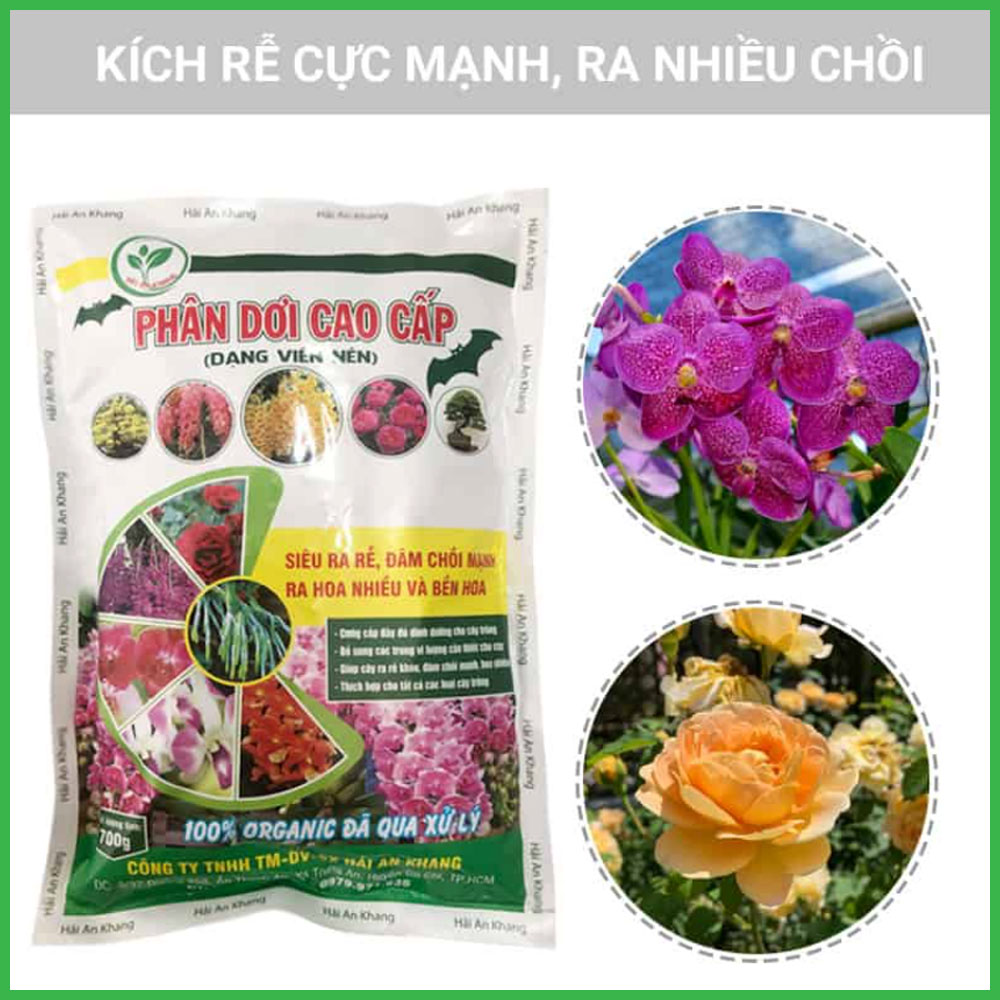 Phân Dơi Hữu Cơ Cao Cấp Dạng Viên Nén Gói 700 Gram