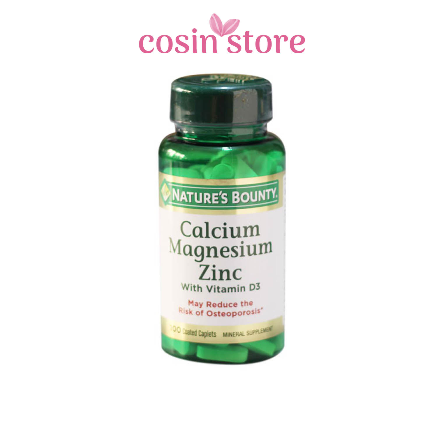 Viên uống Nature s Bounty Calcium Magnesium Zinc with Vitamin D3 100 viên