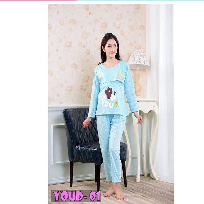 Bộ đồ cho mẹ Bầu và sau sinh cotton (Có sz 90kg)
