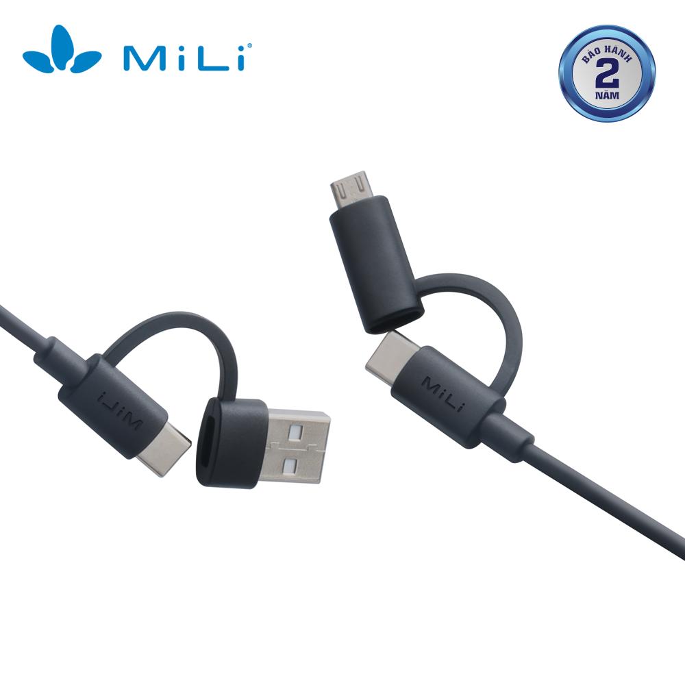 Cáp 4in1 MiLi - HX-L41 màu đen - Dâu Đen Store