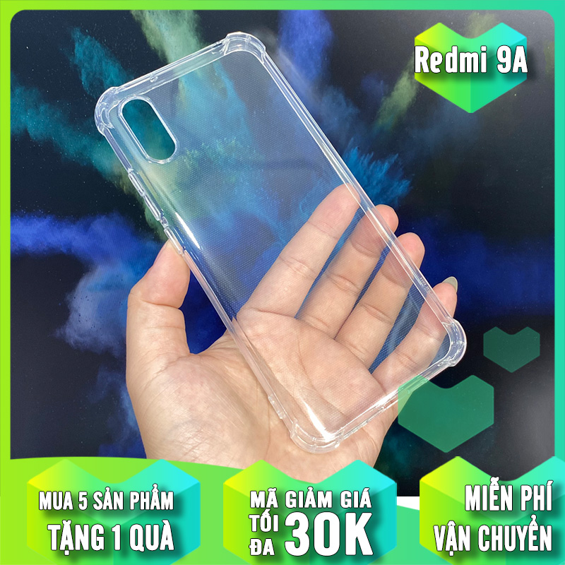 Ốp lưng cho Xiaomi Redmi 9A HENYOU Trong Suốt Chống Sốc