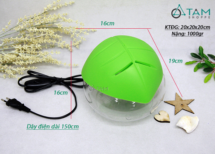 [HCM-[Tặng tinh dầu]] Máy khuếch tán tinh dầu chiếc lá Refreshener MKTTD-01