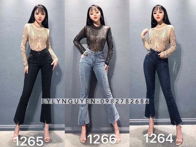 QUẦN JEAN NỮ ỐNG LOE SIÊU HOT 1294
