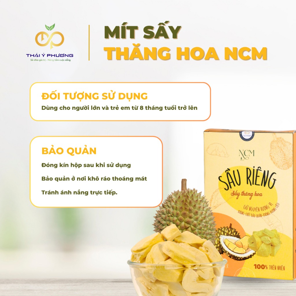 Sầu Riêng Sấy Thăng Hoa NCM 20g