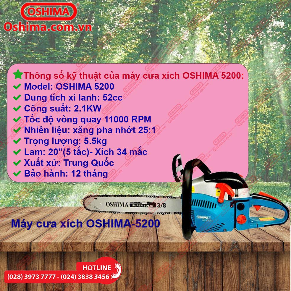 [HCM]Máy Cưa xích Oshima 5200