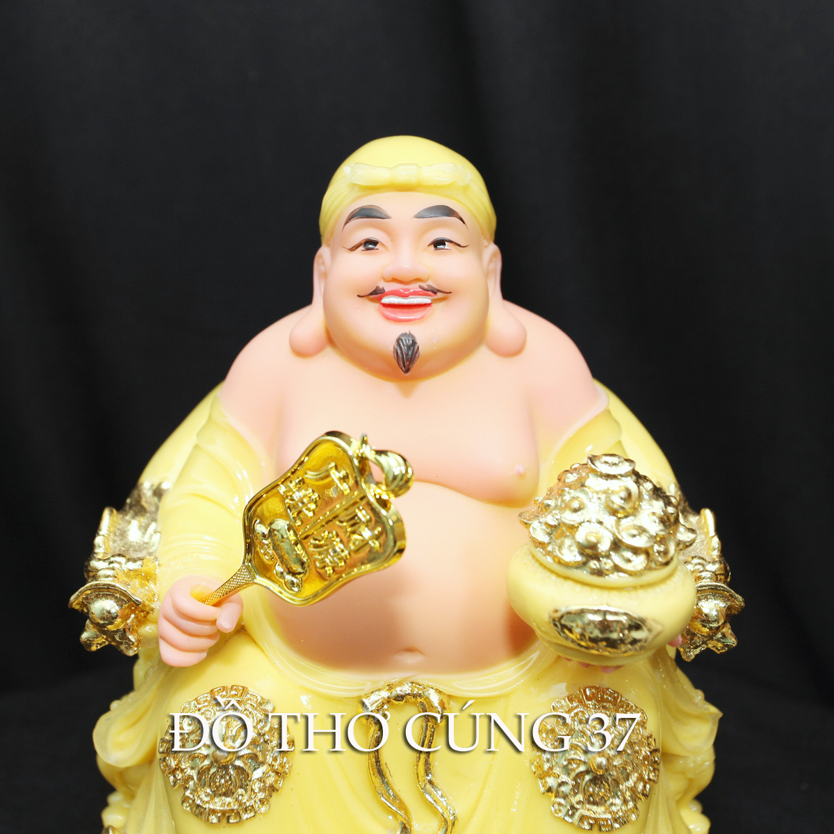 [ CAO 20 CM ] THẦN TÀI THỔ ĐỊA MÀU VÀNG [COMPOSITE + BỘT ĐÁ  ]
