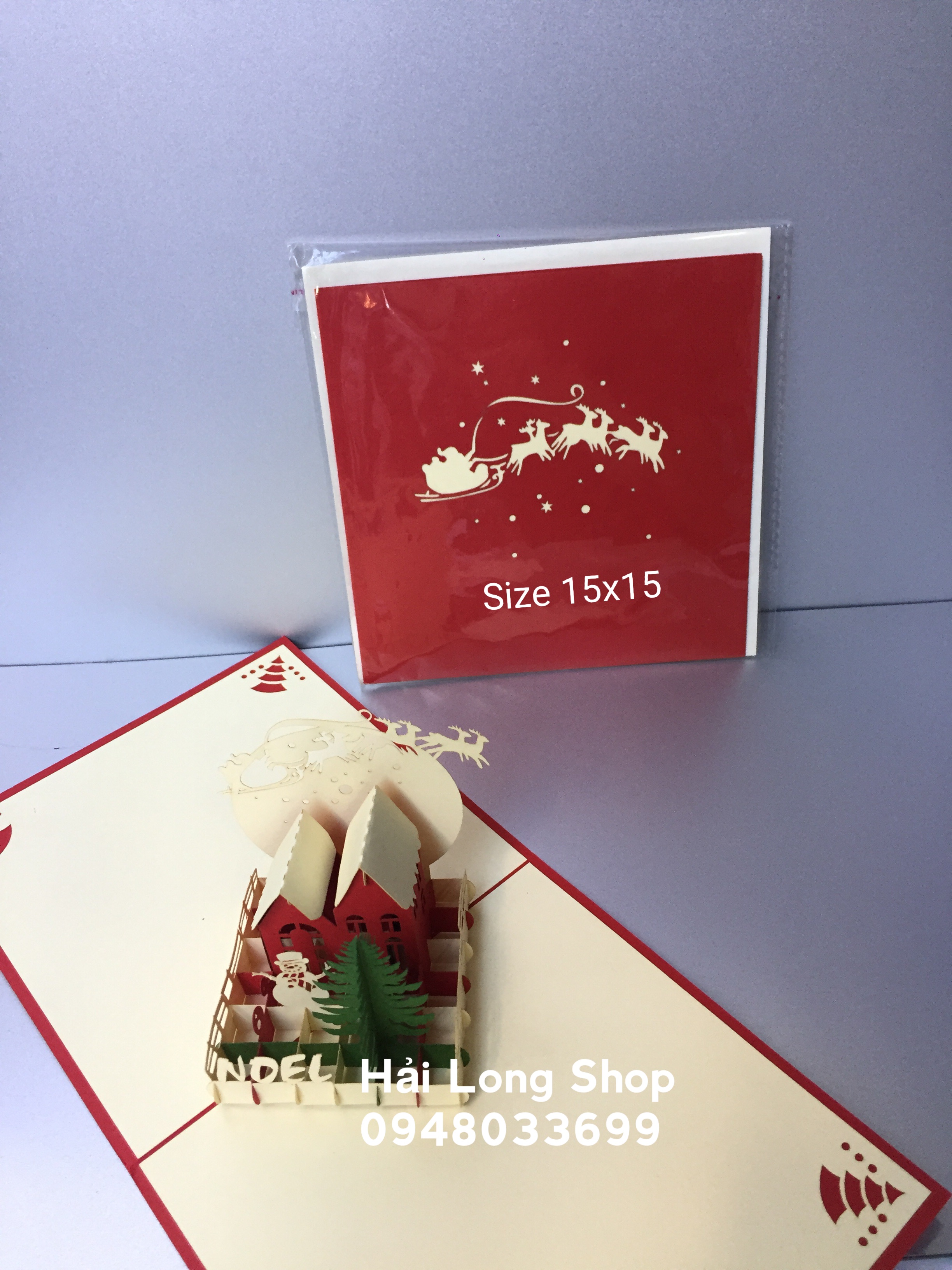 Khung Cảnh Giáng Sinh 1 - Noel - Thiệp 3D