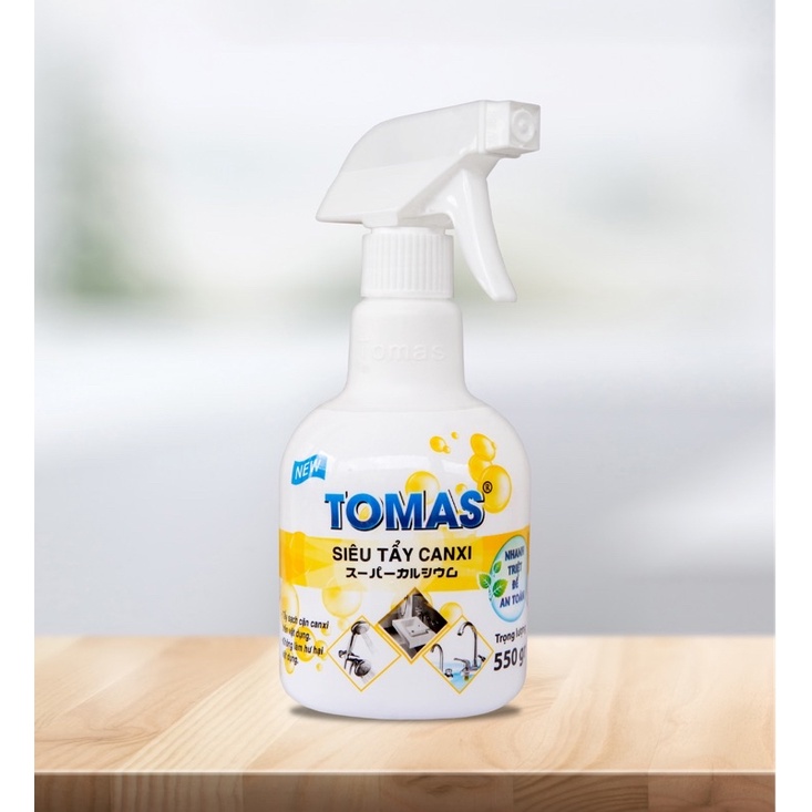 Lọ siêu chất tẩy canxi, tẩy cặn, đánh bóng sàn đá Tomas