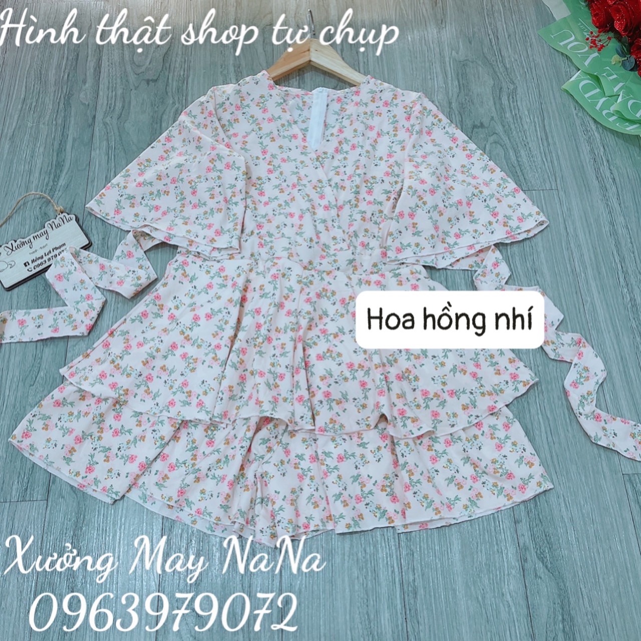 Jum bigsize - jum hoa nhí tay loe (hình thật)