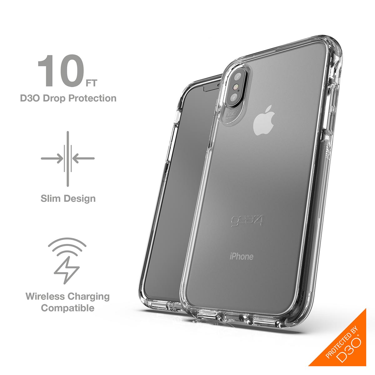 Ốp Lưng Chống Sốc Gear4 D3O Piccadilly 3m cho iPhone X/Xs - Dâu Đen Store