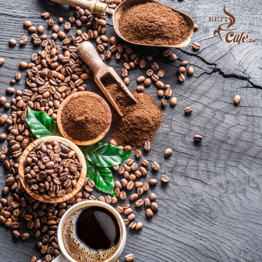 [FREE SHIP] 1KG Cà phê MIX HERCO CT1(100% cà phê hạt rang xay mộc nguyên chất) xay dùng pha phin - cafe pha máy