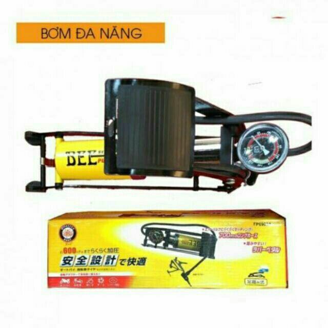 [HCM]Bơm hơi đạp chân 1 xilanh hãng BEE