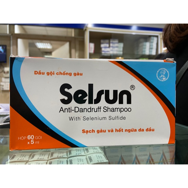 Dầu gội sach gàu selsun gói (hộp 60 gói)