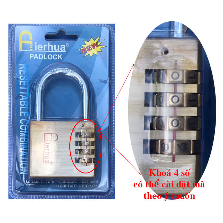 [HCM]Ổ KHÓA SỐ AIERHUA 60 MM