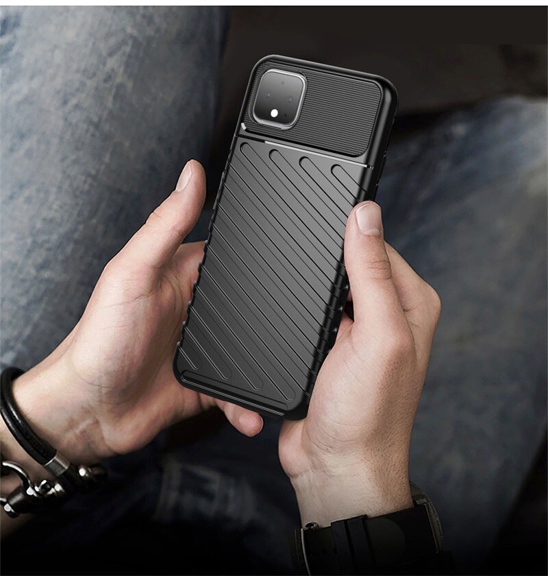 [LaoHac Store] Ốp Lưng Chống Sốc Dạng Vân Chéo Dành Cho Google Pixel 4/4XL