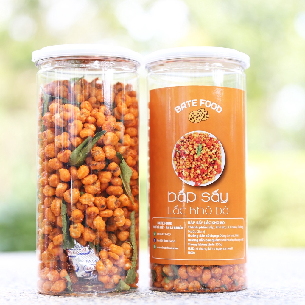 Bắp Rang Lắc Khô Bò Lá Chanh 350g