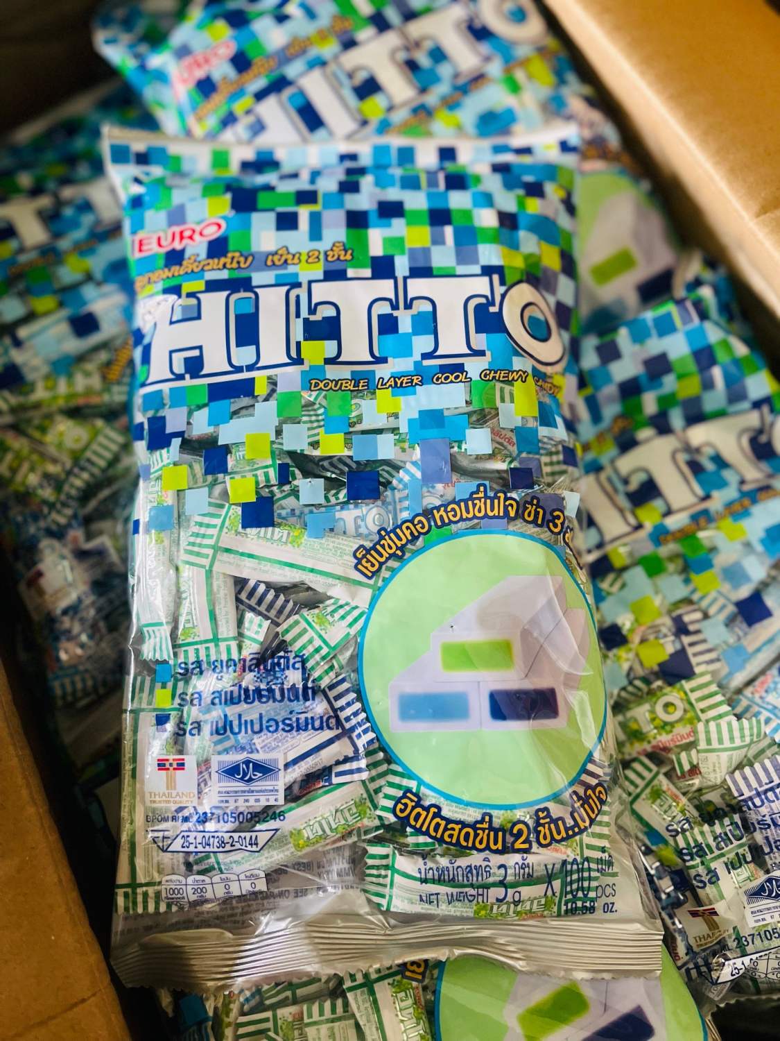 Kẹo HITTO bạc hà Thái Lan 100 viên