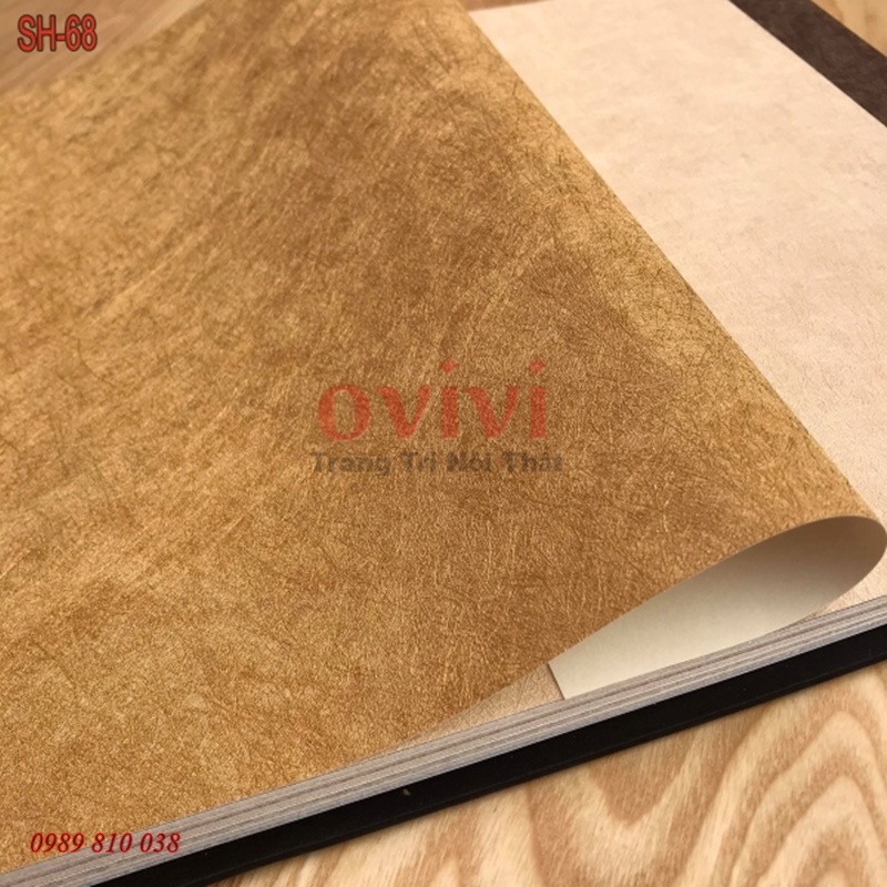 Giấy Dán Tường Giả Xi Măng Bê Tông Màu Xám SH Lụa Không Keo Khổ 53cm x 10m