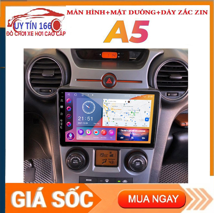 Bộ màn hình A5 kèm mặt dưỡng,dây nguồn zin cho xe KIA CAREN - cửa hàng phụ kiện ô tô, màn hình android xe hơi, phụ kiện ô tô cao cấp, camera lùi ahd