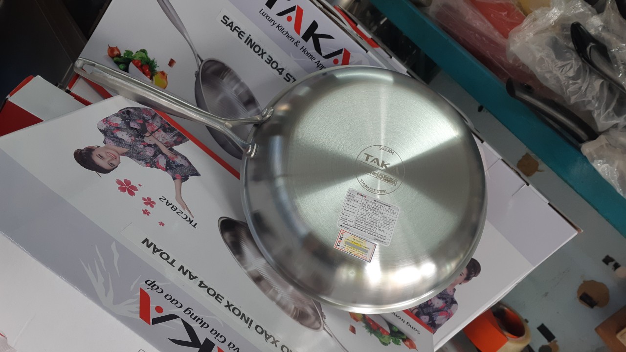 CHẢO XÀO INOX TAKA TKC28A2