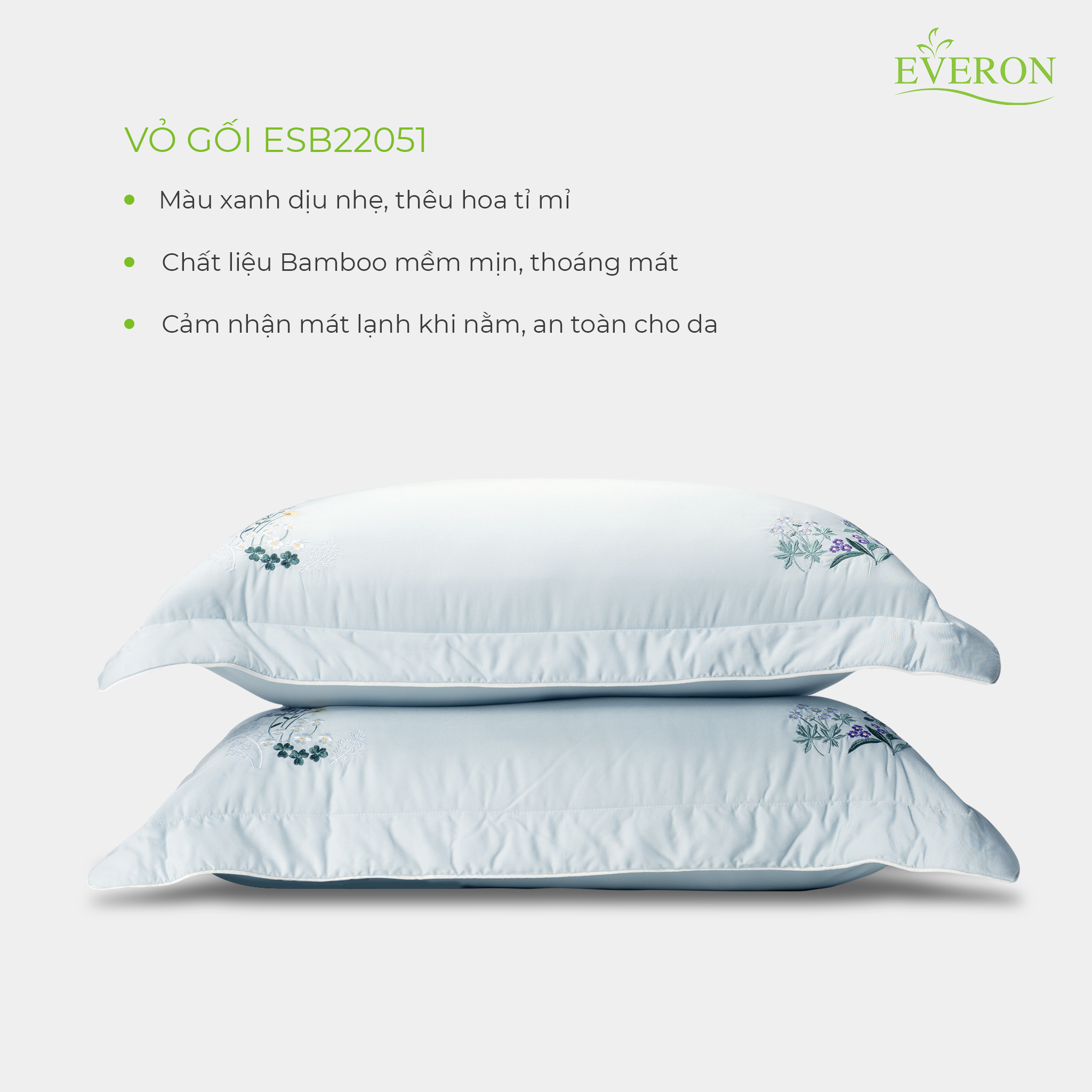 Bộ chăn ga gối Everon Cao Cấp ESB22051 (Đủ Kích Thước)