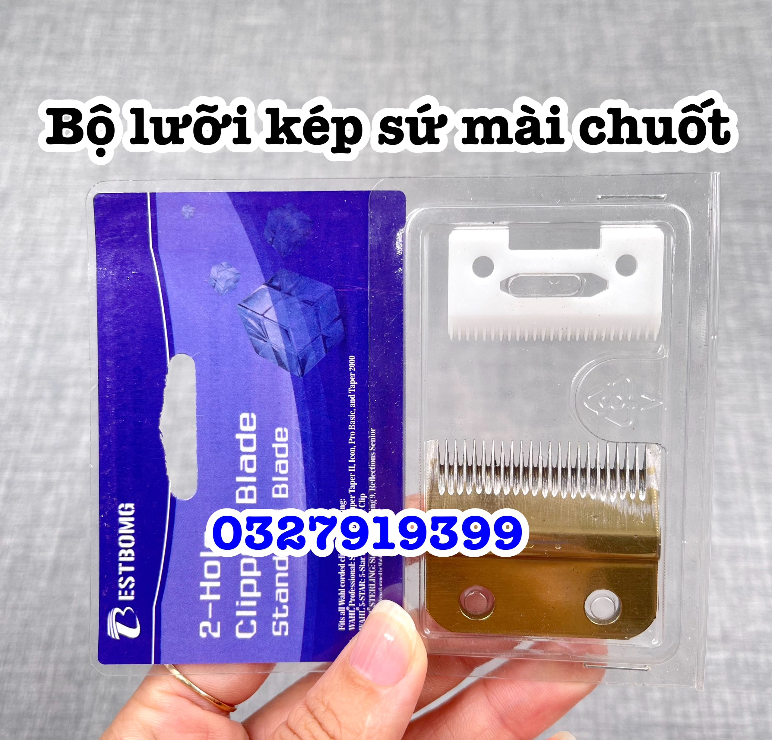 Lưỡi kép sứ thay thế cho tông đơ mài chuốt