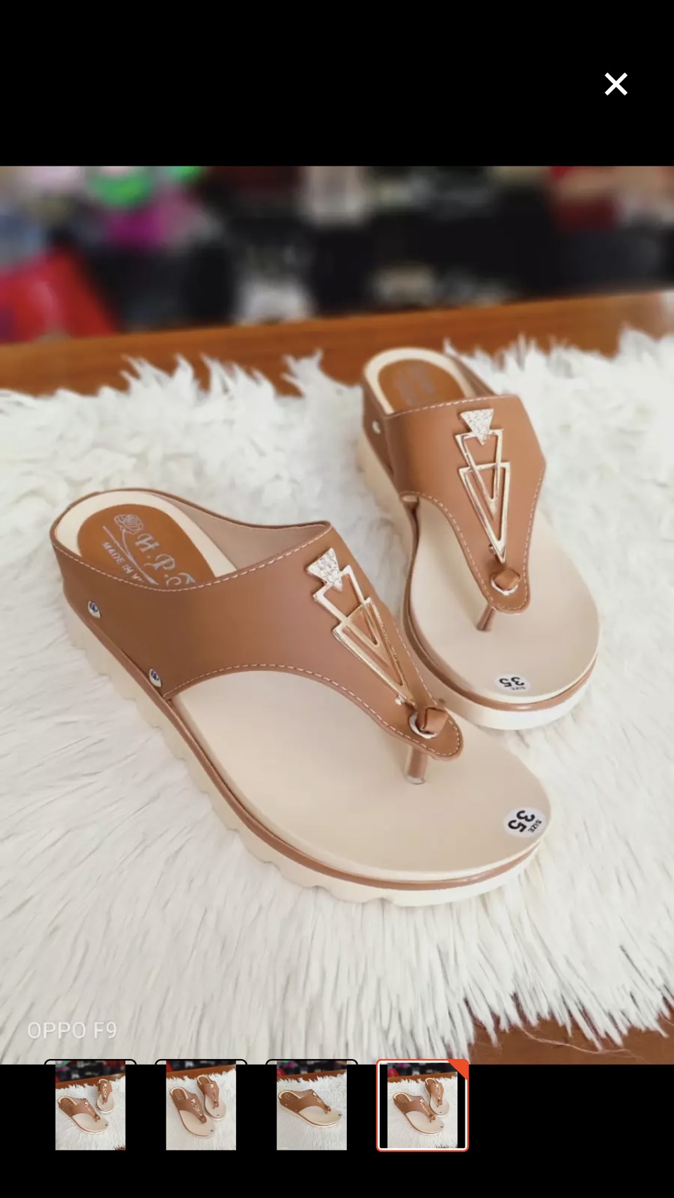 Dép kẹp đế xuồng cao 6 phân