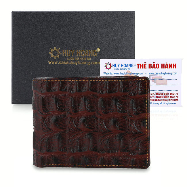 Ví nam  da bò vân cá sấu TH2148
