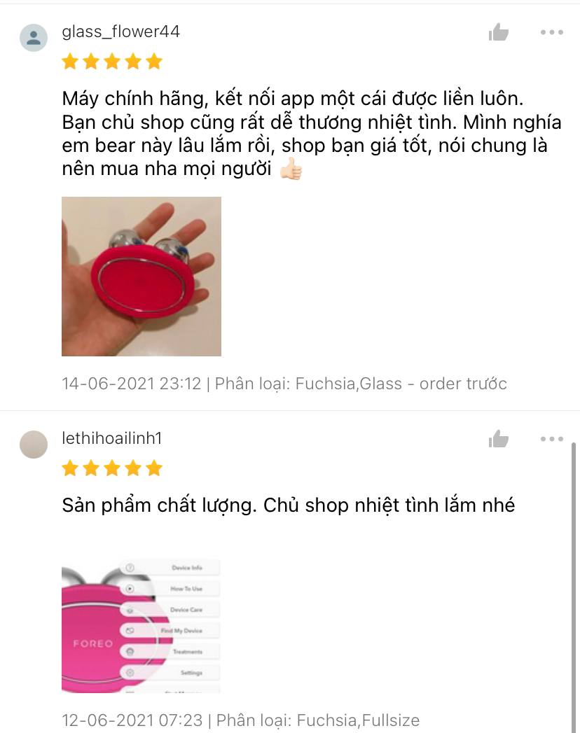 [SALE] Foreo Bear Máy Massage Nâng Cơ CÓ SẴN - BH 2 năm