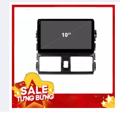 Mặt dưỡng lắp vios 2014-2018 10inch , dvd android cho xe toyota vios 2014-2018 10inch có jack nguồn zin