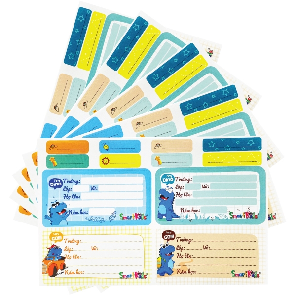 Nhãn vở smart kid dino lb03