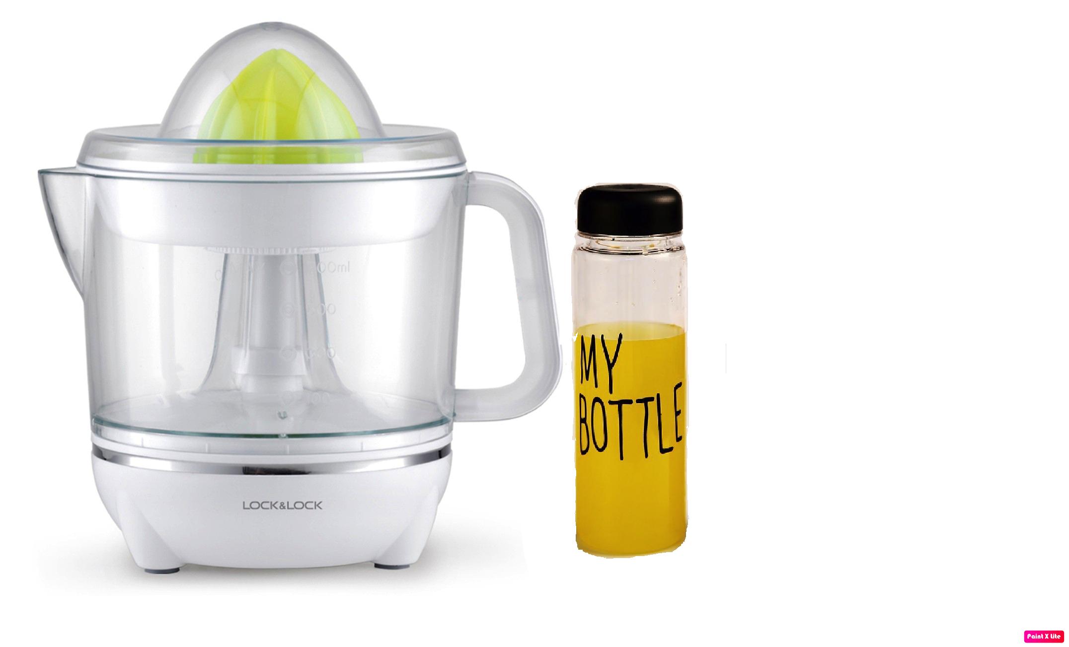 Máy Vắt Cam Lock&Lock EJJ231 (700ml) Kèm Bình Detox Thuỷ Tinh