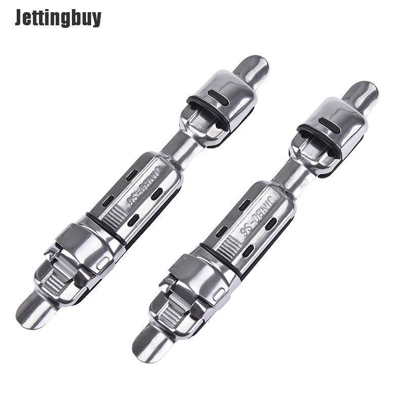 Jettingbuy 2pcs Stainless Steel Fishing Rods Wheel Seat Pole Deck Rods Clip Reel Fitted