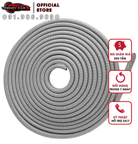 8 mét nẹp viền cửa ô tô chữ u lõi thép chống va đập chống ồntrendyhome - nẹp viền cửa chữ u lõi thép – chống va đập cánh cửa ô tô ,chống ồn