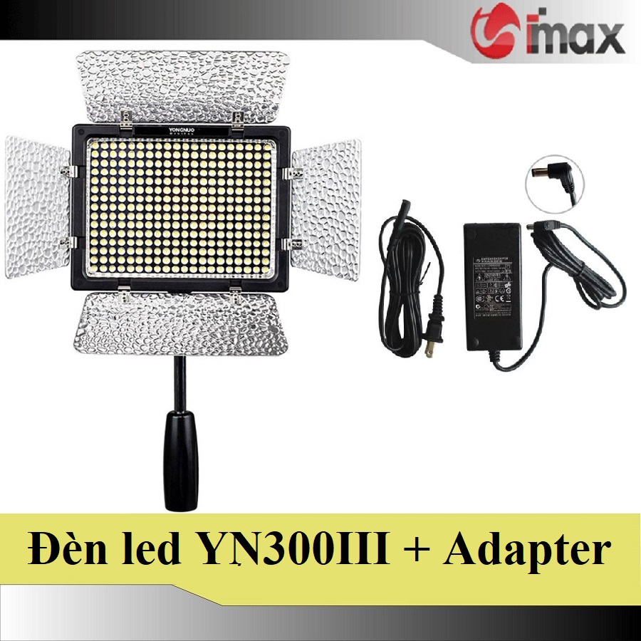 Đèn Led Yongnuo YN-300 III + Adapter