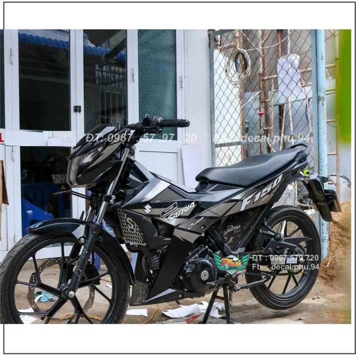 Tem rời Satria đen xám mới (H)