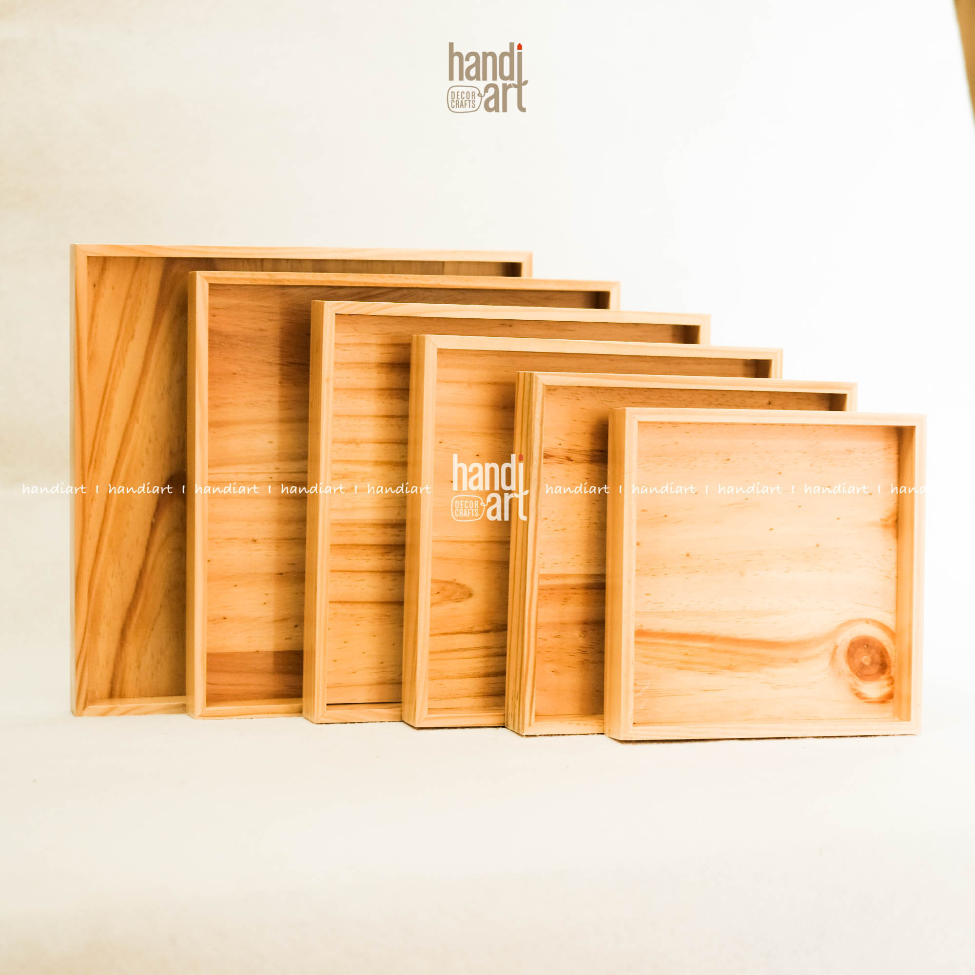 Khay gỗ vuông đựng đồ dùng