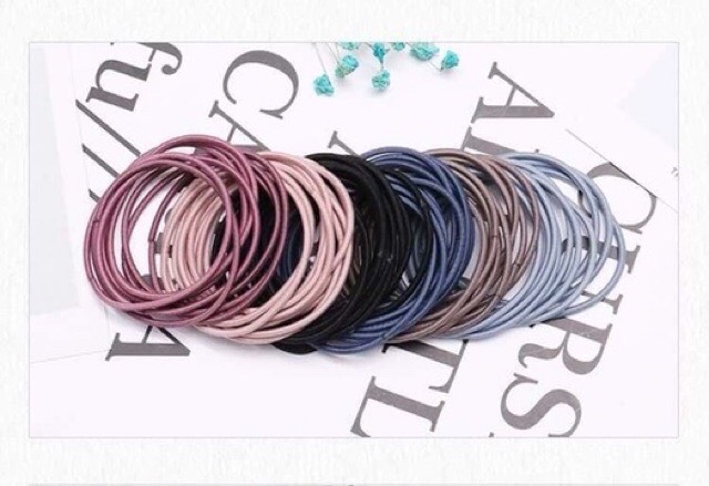 Set 100 chun buộc tóc Hàn quốc đủ màu