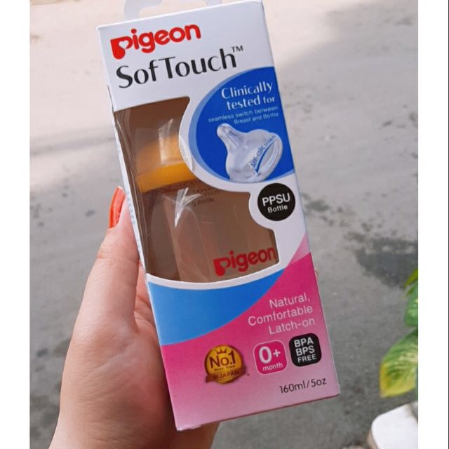 Bình Sữa Pigeon , BÌnh Sữa Pigeon Cổ Rộng PPSU 240ml