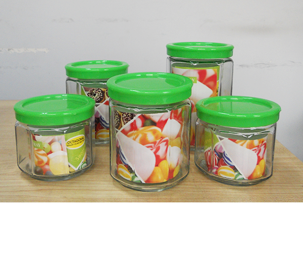 BỘ 5 LỌ THUỶ TINH ĐỰNG GIA VỊ